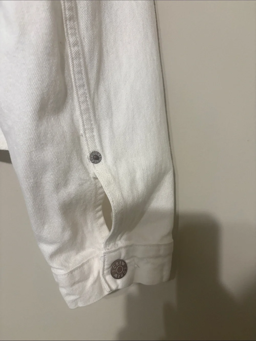 J. Crew White Denim Jacket - Women's Button-Front Trucker